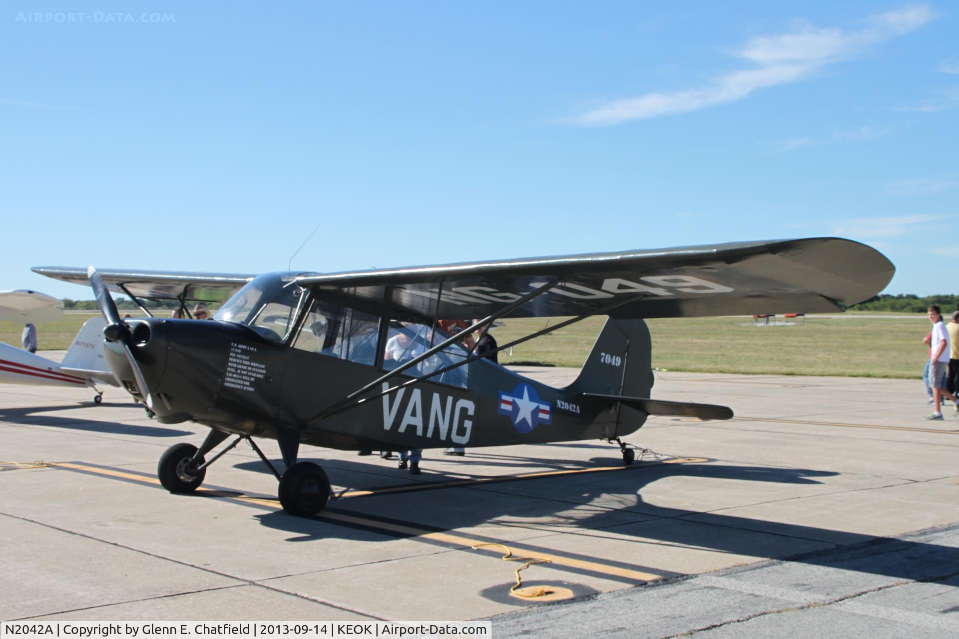 N2042A, 1947 Champion Aeronca 7BCM C/N 7BCM-431, L-16A 47-1203