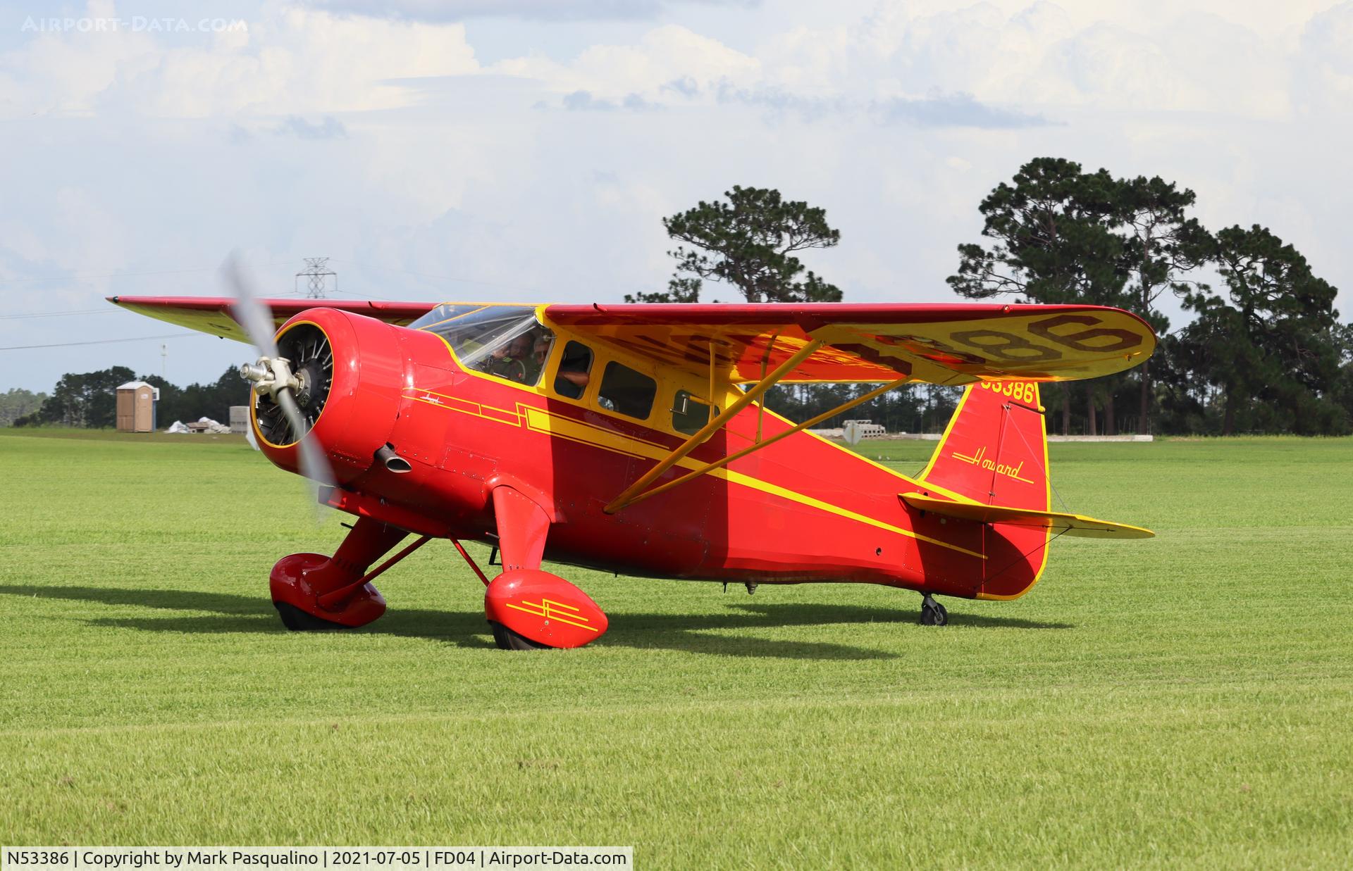 N53386, 1943 Howard Aircraft DGA-15P C/N 29511, Howard DGA-15P