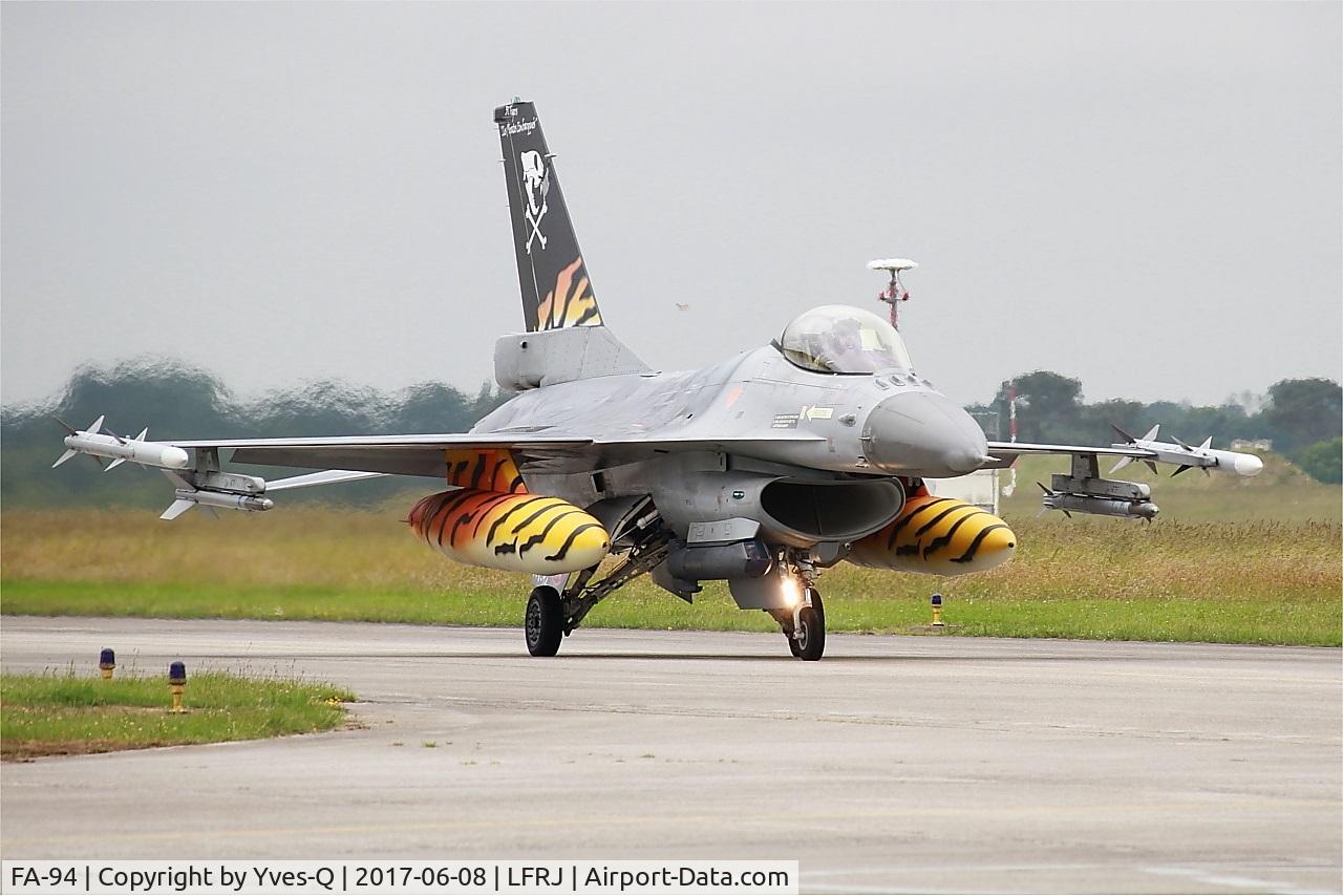 FA-94, SABCA F-16AM Fighting Falcon C/N 6H-94, SABCA F-16AM Fighting Falcon, Taxiing to flight line, Landivisiau Naval Air Base (LFRJ) Tiger Meet 2017