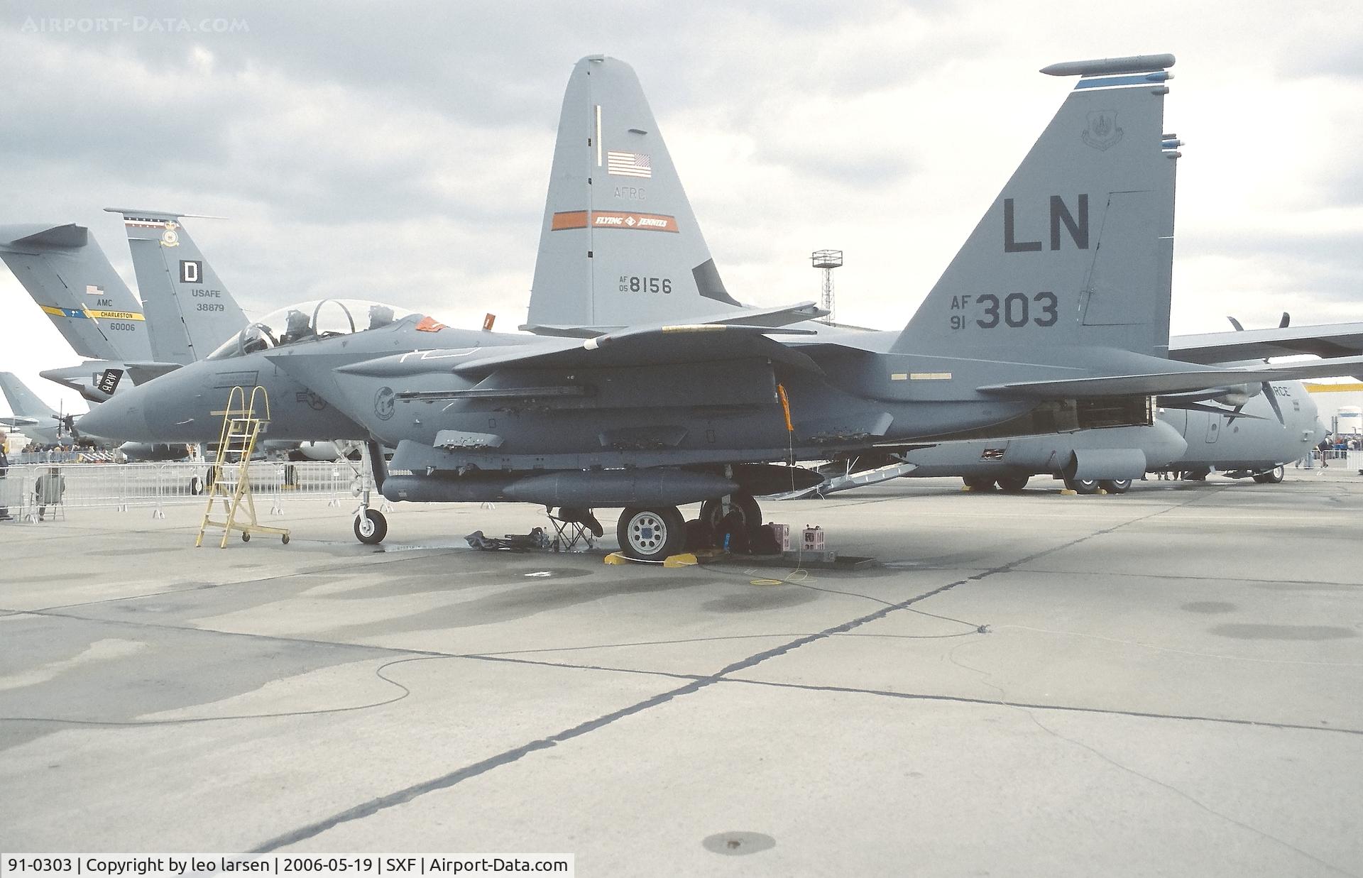 91-0303, 1991 McDonnell Douglas F-15E Strike Eagle C/N 1210/E168, Berlin ILA 19.5.2006
