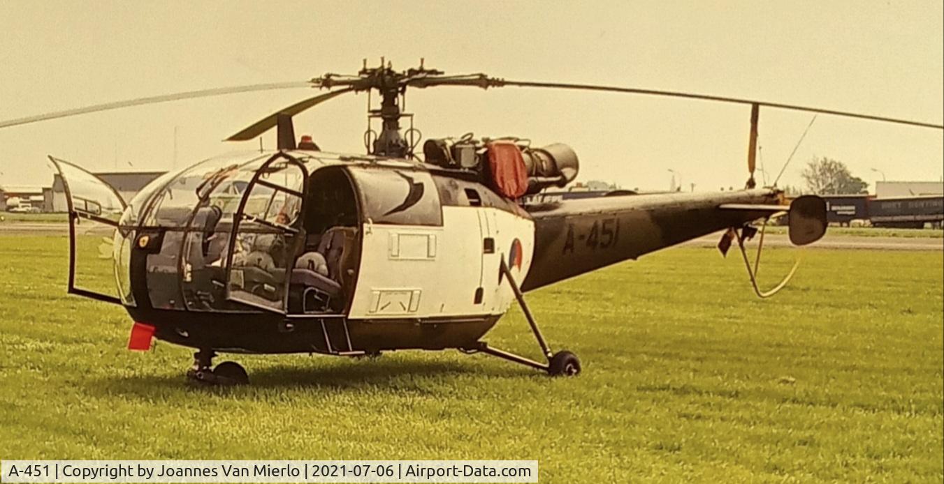 A-451, Sud SE-3160 Alouette III C/N 1451, scan from slide