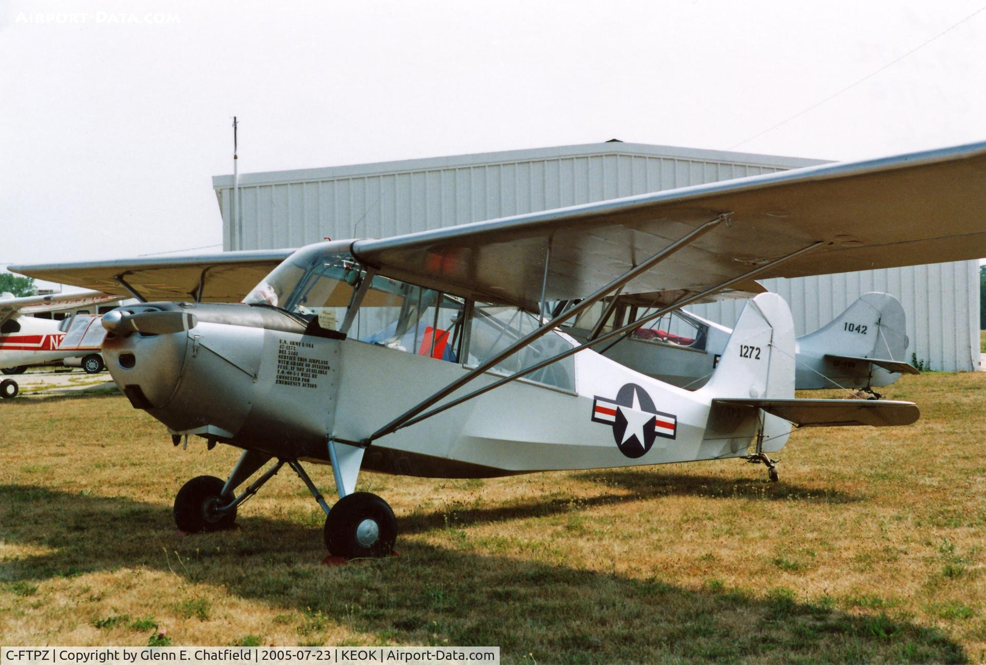 C-FTPZ, 1947 Aeronca L-16A C/N Not found (47-1272), At Keokuk, IA L-Bird Fly in