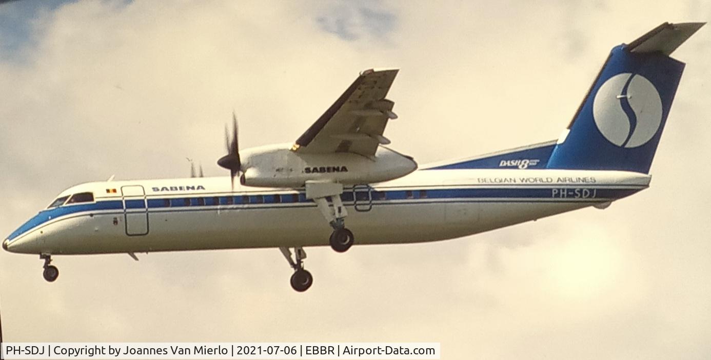 PH-SDJ, 1990 De Havilland Canada DHC-8-311 Dash 8 C/N 238, Scan from slide