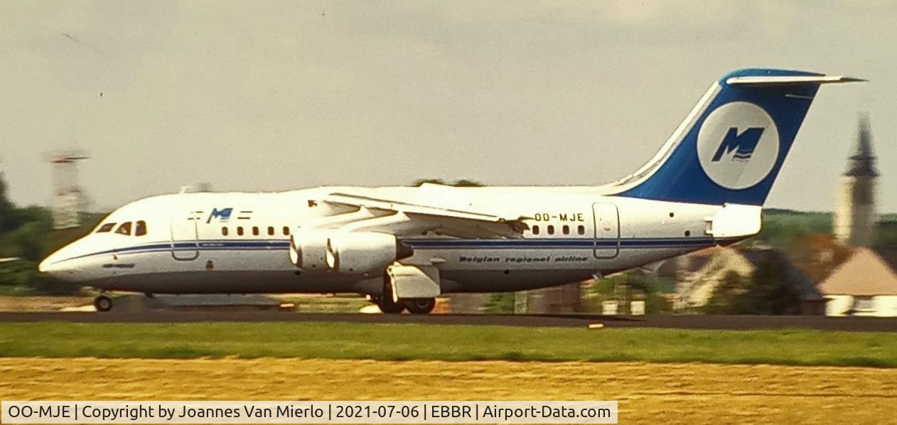 OO-MJE, 1991 British Aerospace BAe.146-200 C/N E2192, Scan from slide