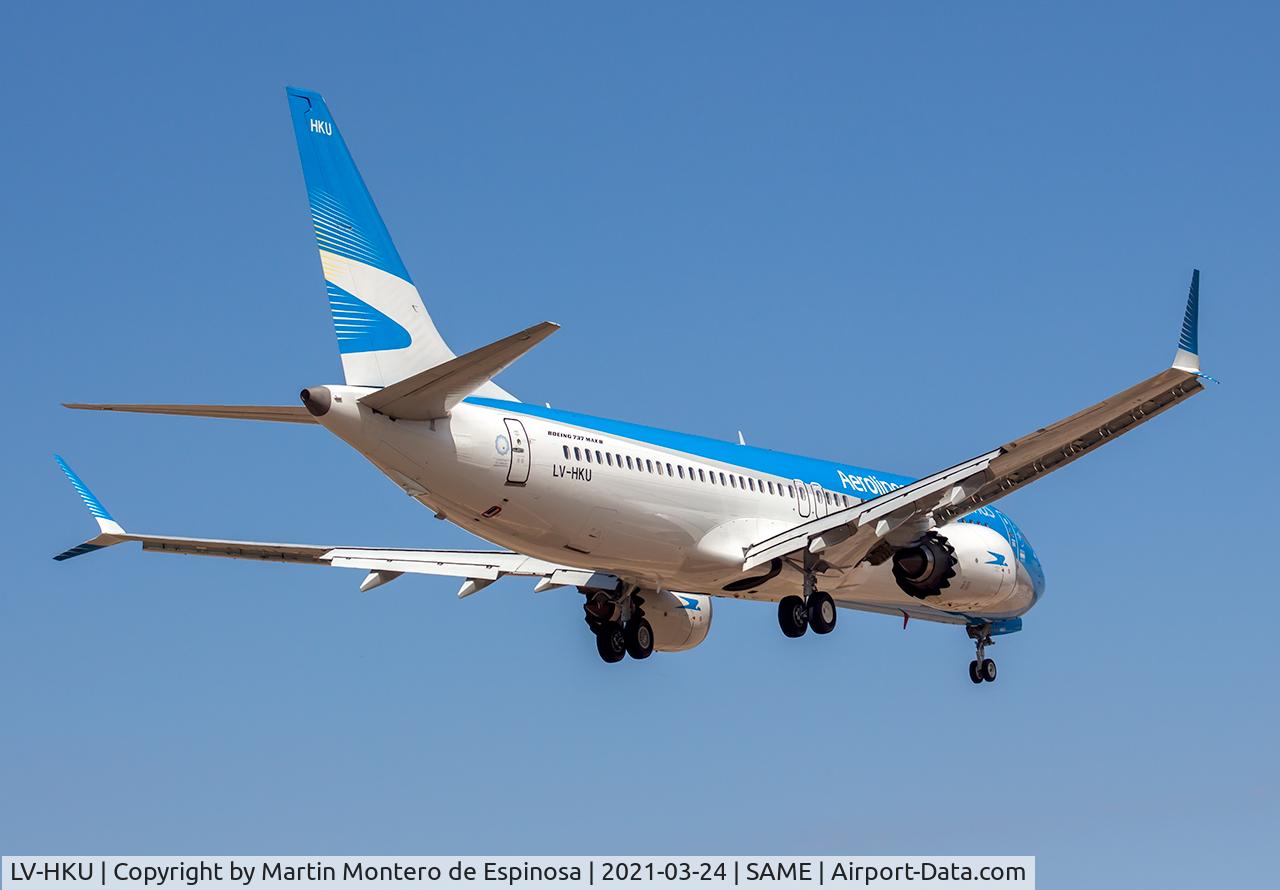 LV-HKU, 2018 Boeing 737 MAX 8 C/N 44293, SABE-SAME