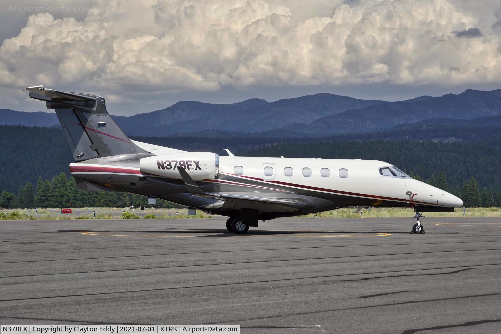 N378FX, 2019 Embraer EMB-505 Phenom 300 C/N 44143, Truckee airport California 2021.