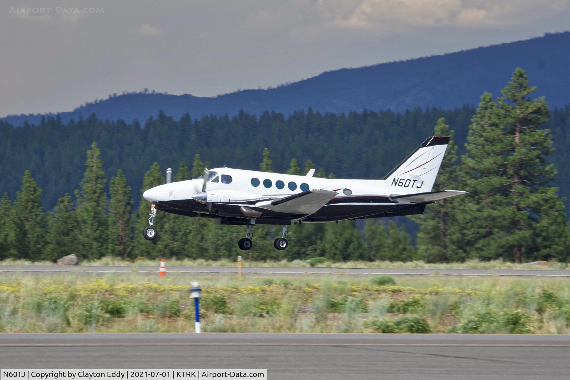 N60TJ, 1977 Beech B100 King Air King Air C/N BE-21, Truckee airport California 2021.