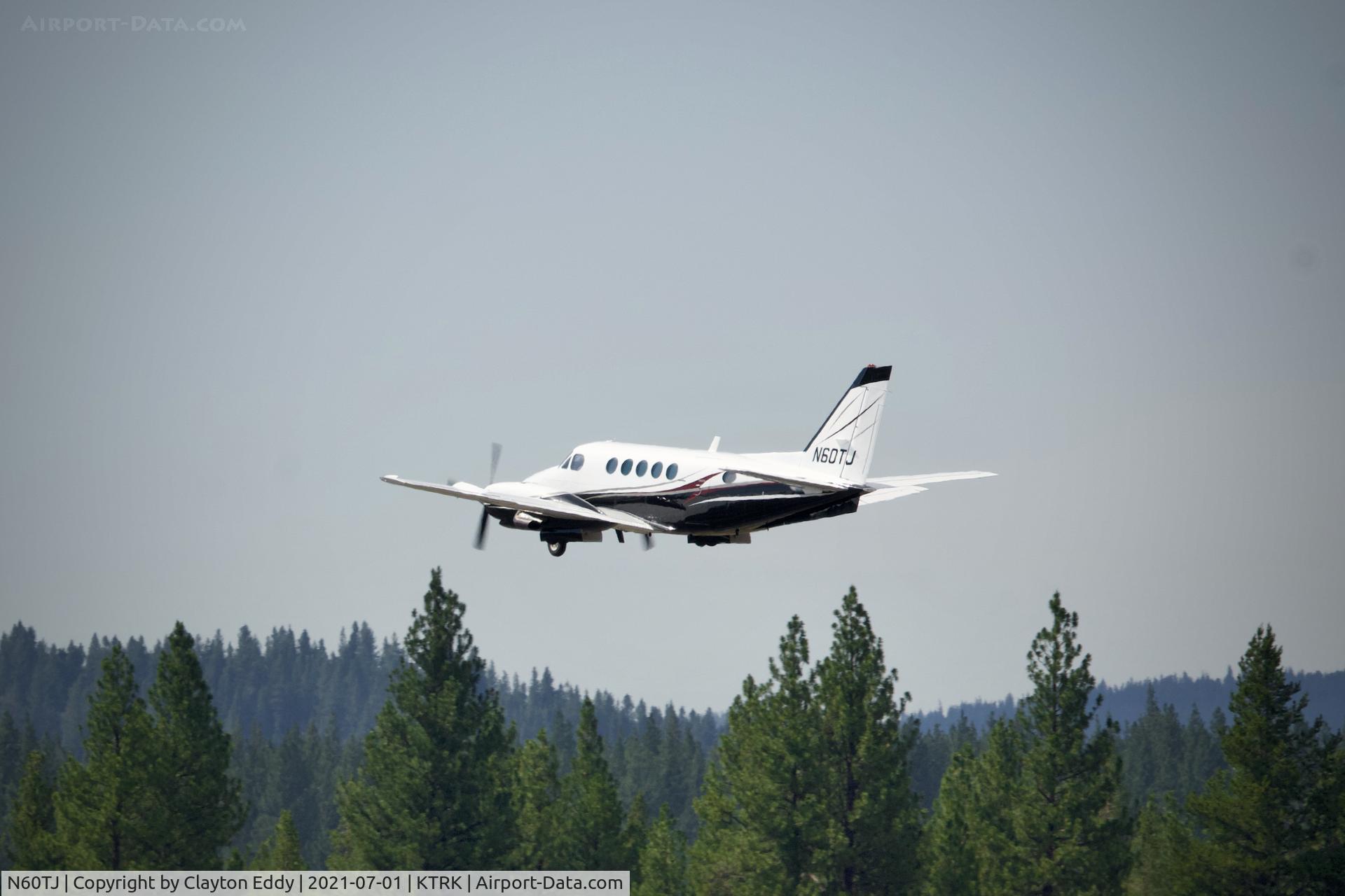 N60TJ, 1977 Beech B100 King Air King Air C/N BE-21, Truckee airport California 2021.
