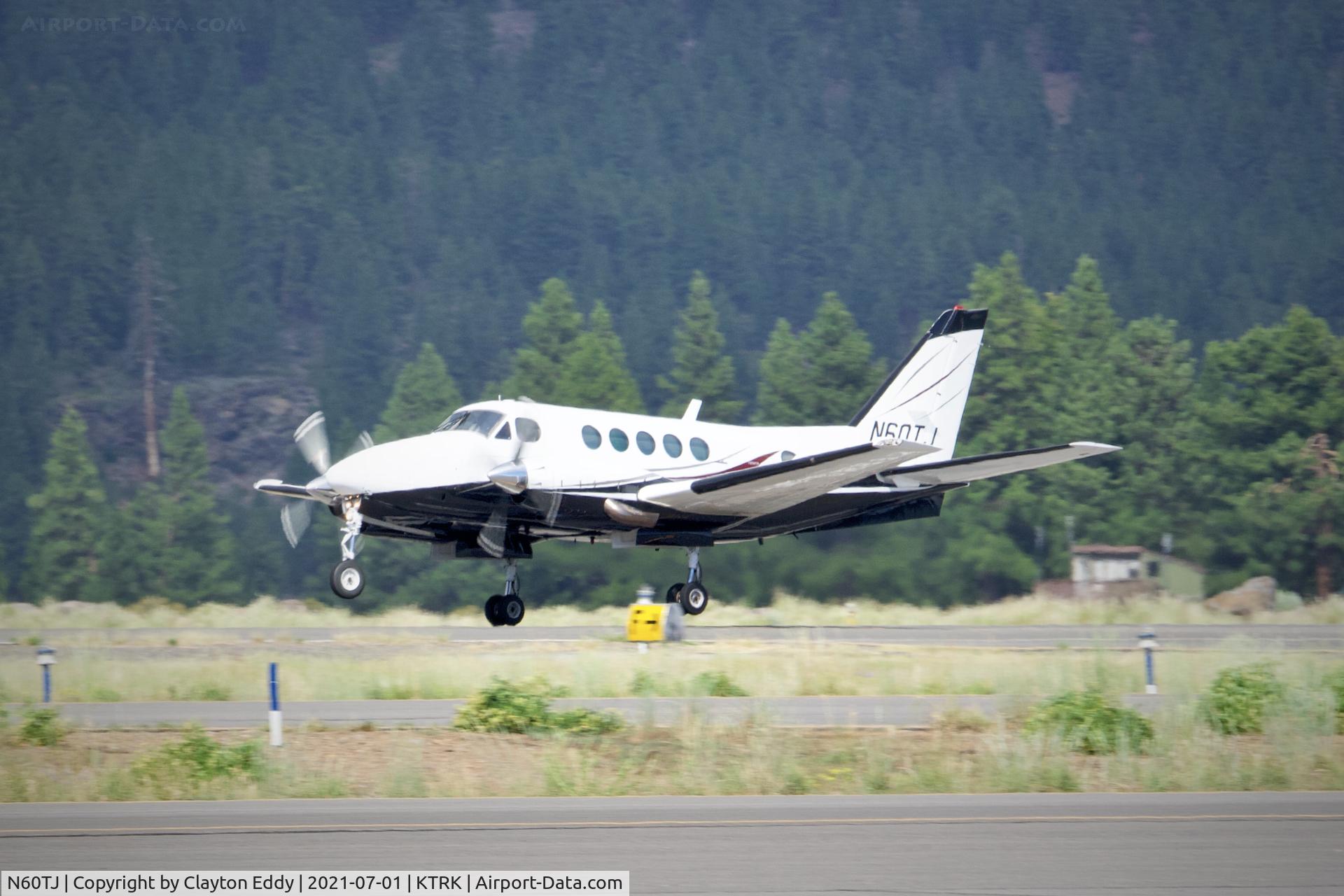 N60TJ, 1977 Beech B100 King Air King Air C/N BE-21, Truckee airport California 2021.