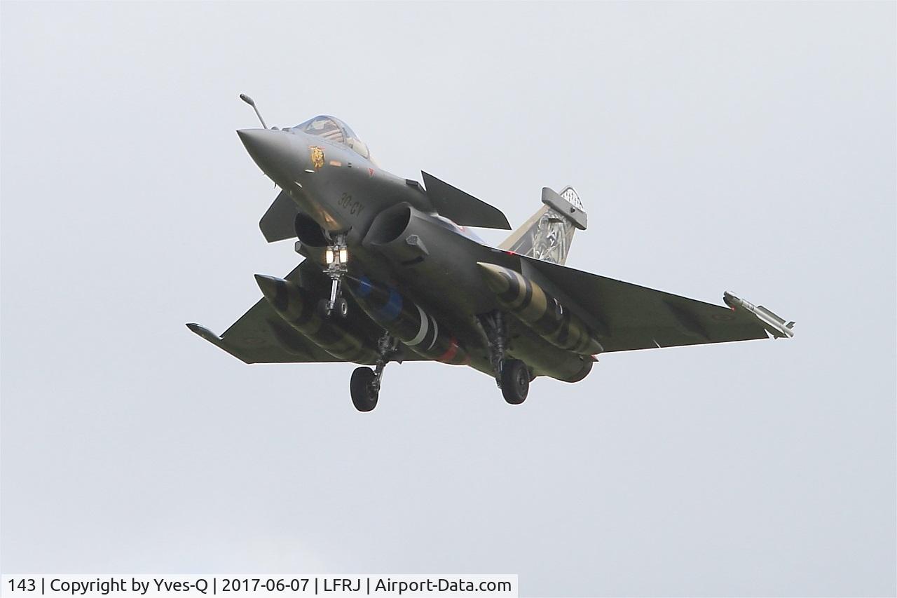 143, 2013 Dassault Rafale C C/N 143, Dassault Rafale C, Short approach rwy 26, Landivisiau Naval Air Base (LFRJ) Tiger Meet 2017