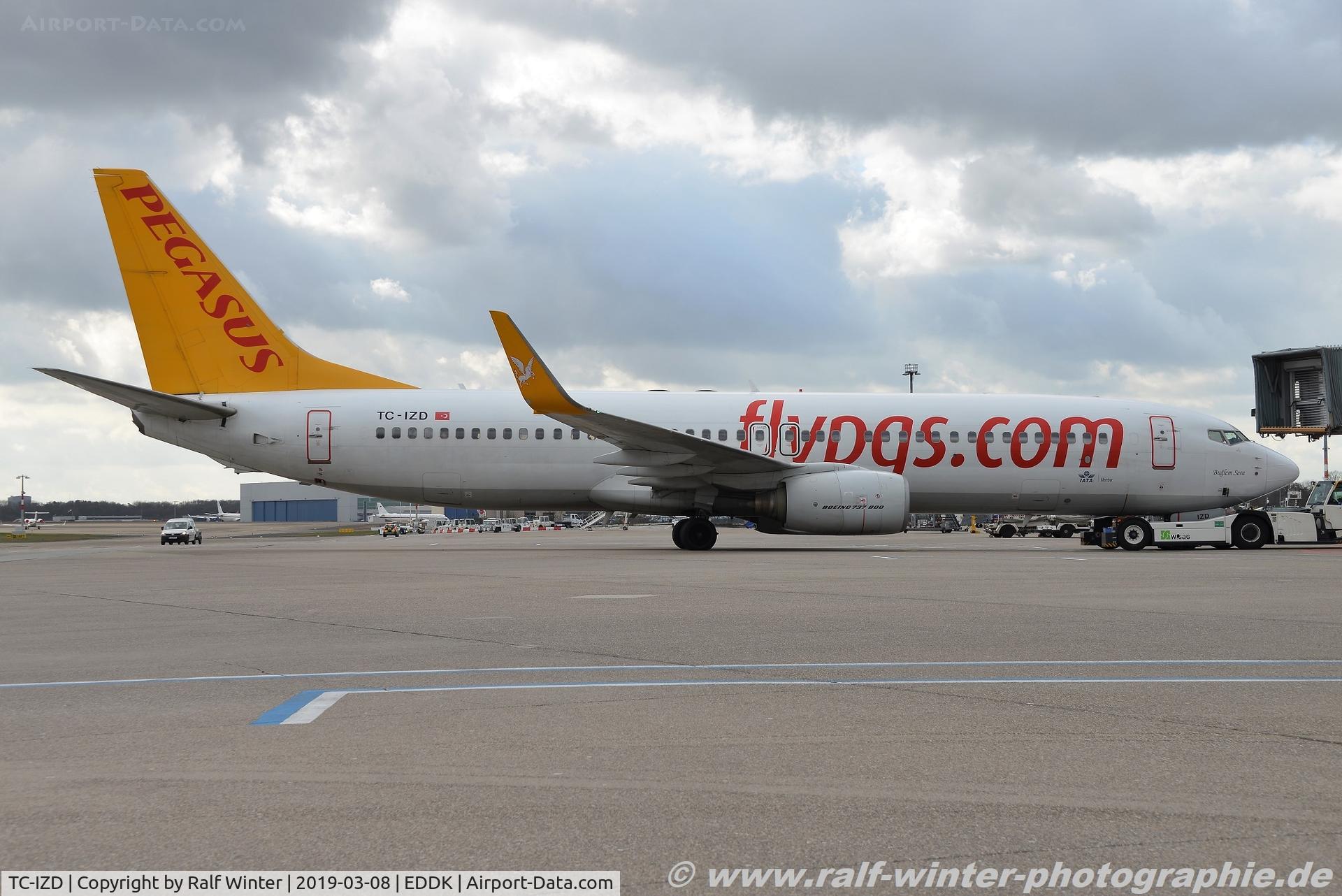 TC-IZD, 2001 Boeing 737-83N C/N 32348, Boeing 737-83N(W) - PC PGT Pegasus 'Bulgem Sera' - 32348 - TC-IZD - 08.03.2019  - CGN