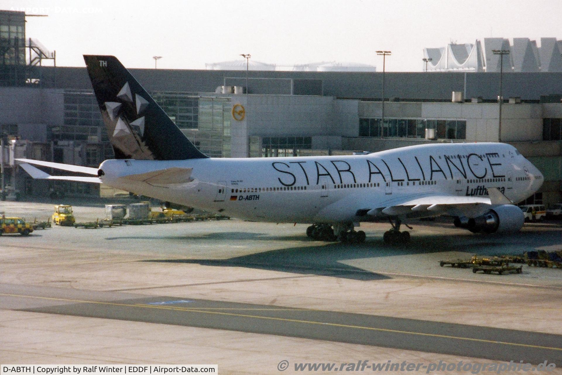 D-ABTH, 1991 Boeing 747-430M C/N 25047, Boeing 747-430 - LH DLH Lufthansa 'Duisburg' - 25047 - D-ABTH - 02.2003 - FRA