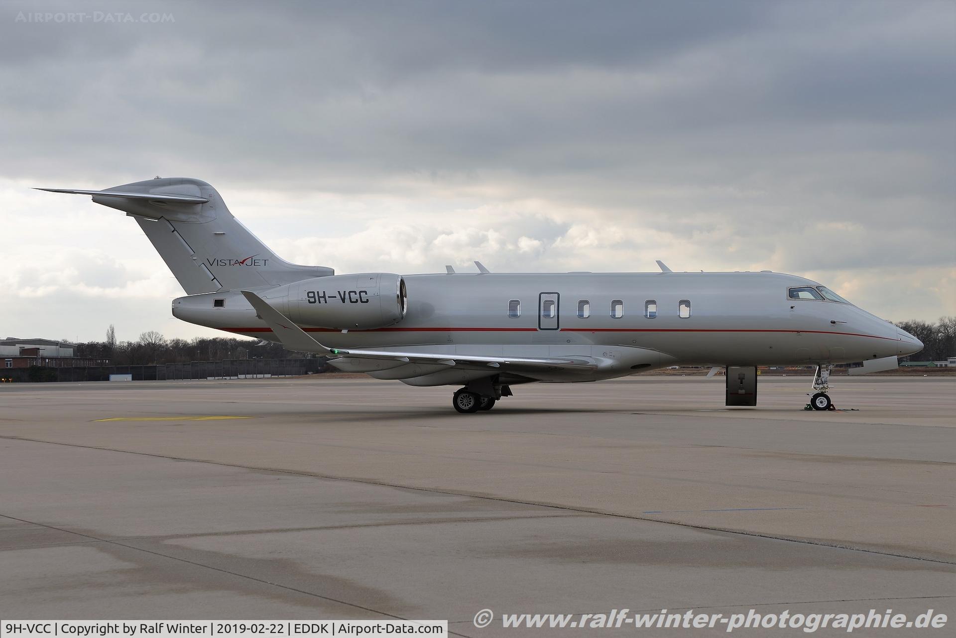 9H-VCC, 2015 Bombardier Challenger 350 (BD-100-1A10) C/N 20535, Bombardier BD-100-1A10 Challemger 350 - VJT VistaJet - 20535 - 9H-VCC - 22.02.2019 - CGN