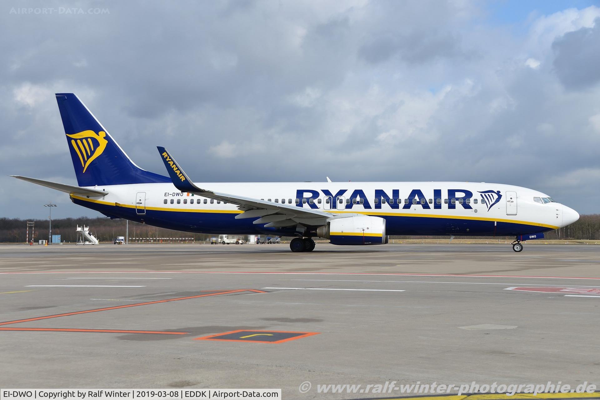 EI-DWO, 2007 Boeing 737-8AS C/N 36079, Boeing 737-8AS(W) - FR RYR Ryanair - 36079 - EI-DWO - 08.03.2019 - CGN