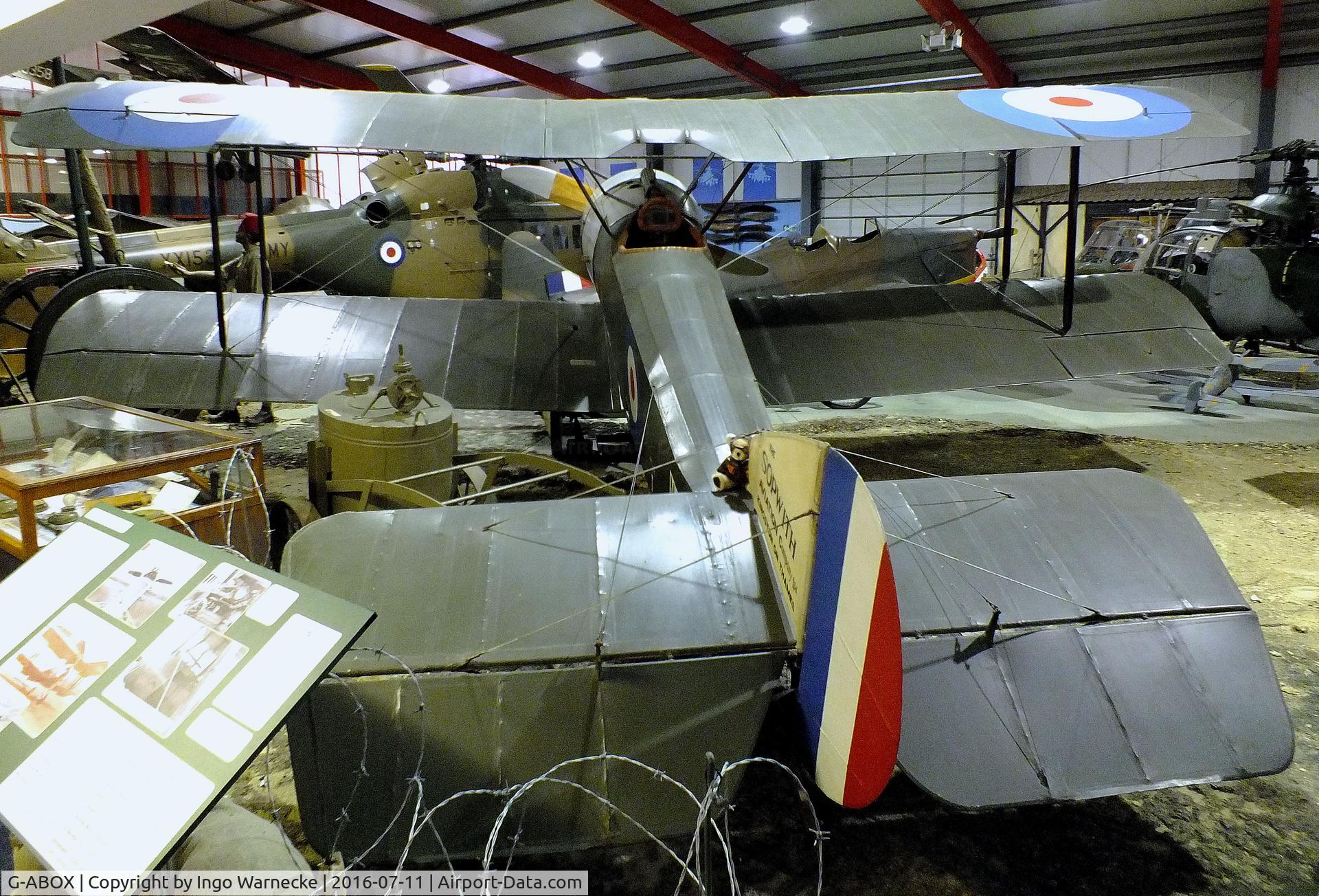 G-ABOX, 1916 Sopwith Pup C/N Not found G-ABOX, Sopwith Pup at the Museum of Army Flying, Middle Wallop