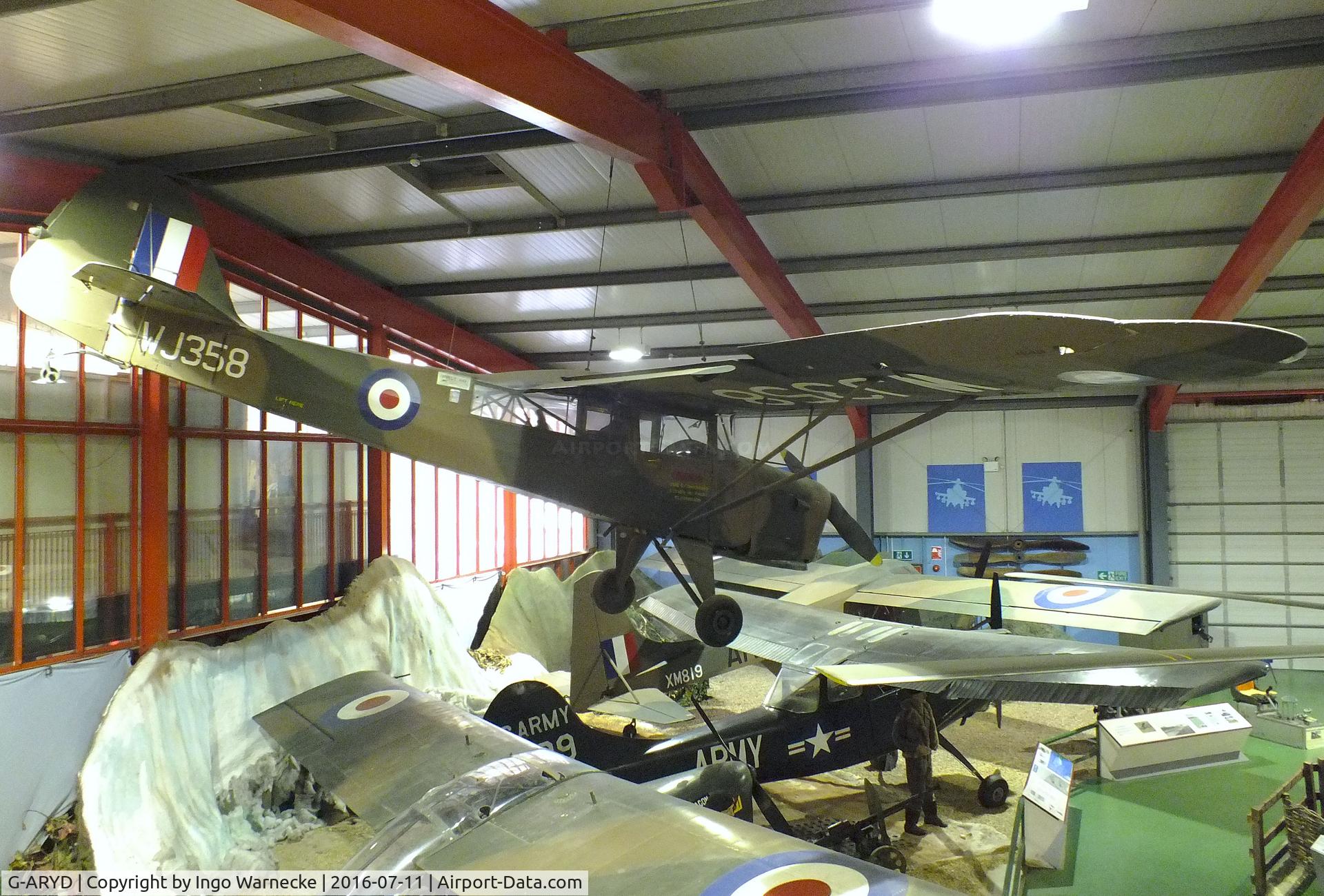 G-ARYD, 1952 Auster AOP.6 C/N Not found G-ARYD/WJ358, Auster AOP6 at the Museum of Army Flying, Middle Wallop