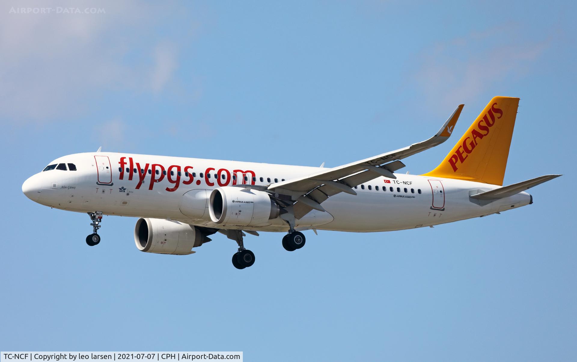 TC-NCF, 2019 Airbus A320-251N C/N 8956, Copenhagen 7.7.2021