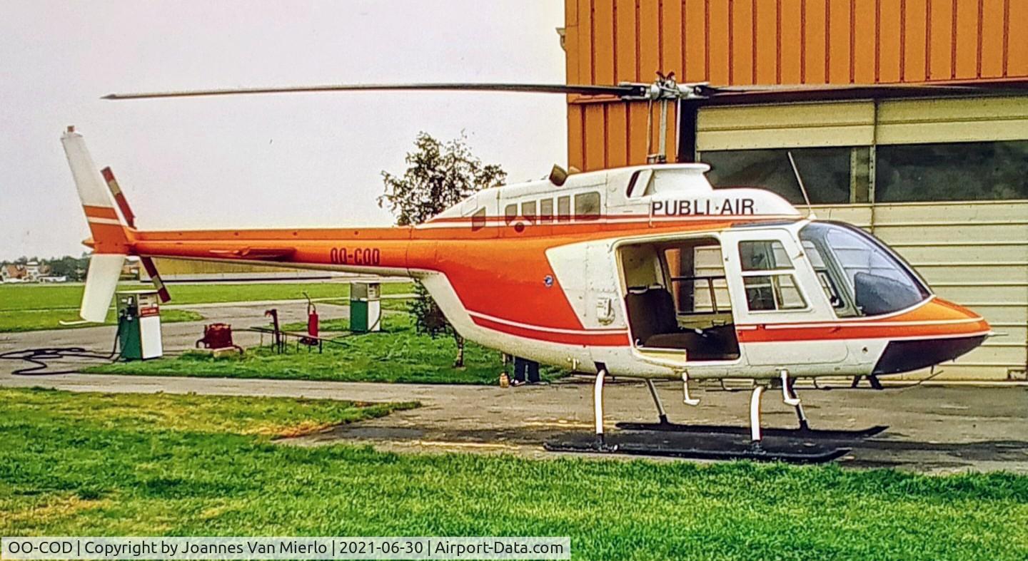 OO-COD, Agusta AB-206B JetRanger II C/N 8378, Scan from slide