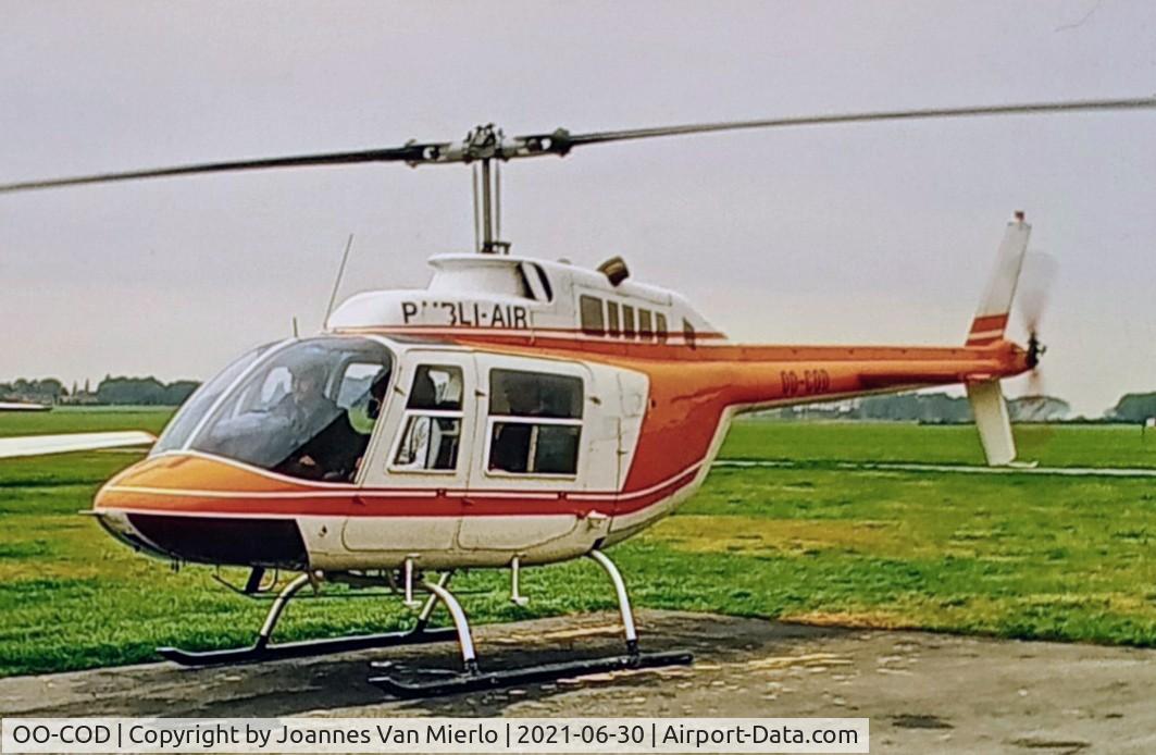OO-COD, Agusta AB-206B JetRanger II C/N 8378, Scan from slide