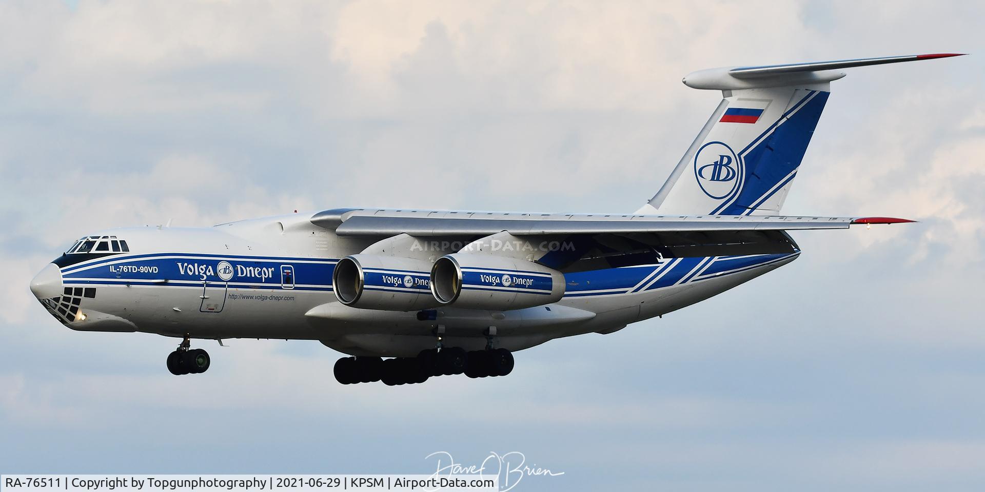 RA-76511, 2012 Ilyushin Il-76TD-90VD C/N 2123422750, Inbound to Pease
