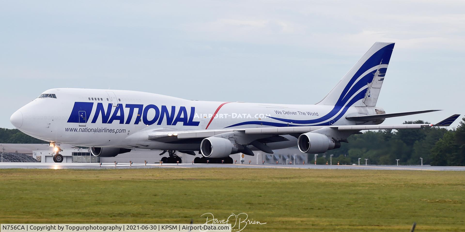 N756CA, 1992 Boeing 747-412/BCF C/N 26547, Taking the active for takeoff