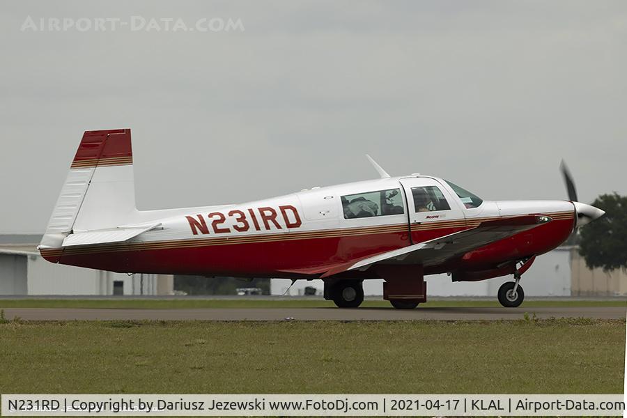 N231RD, 1980 Mooney M20K C/N 25-0427, Mooney M20K  C/N 25-0427, N231RD