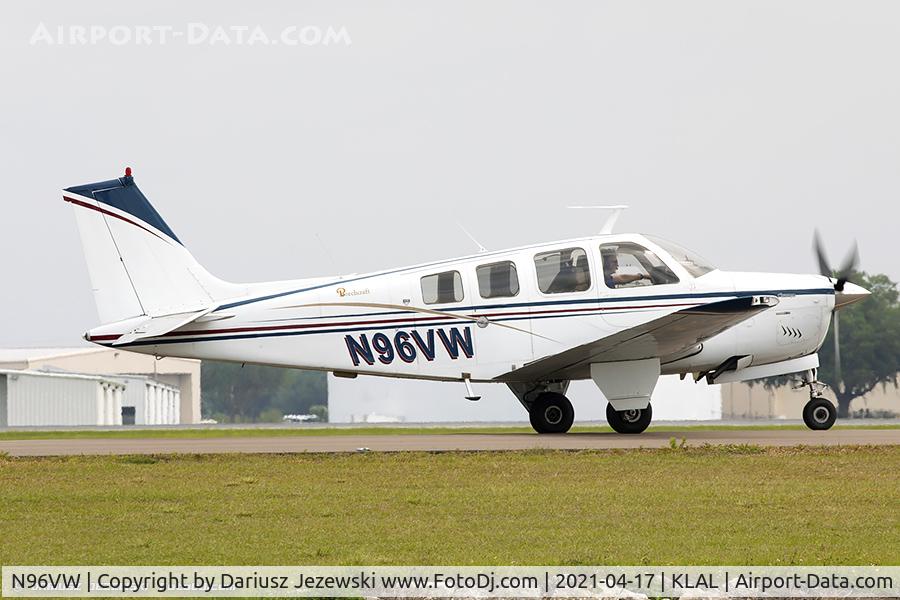N96VW, Beech A36 Bonanza 36 C/N E-1189, Beech A36 Bonanza  C/N E-1189, N96VW