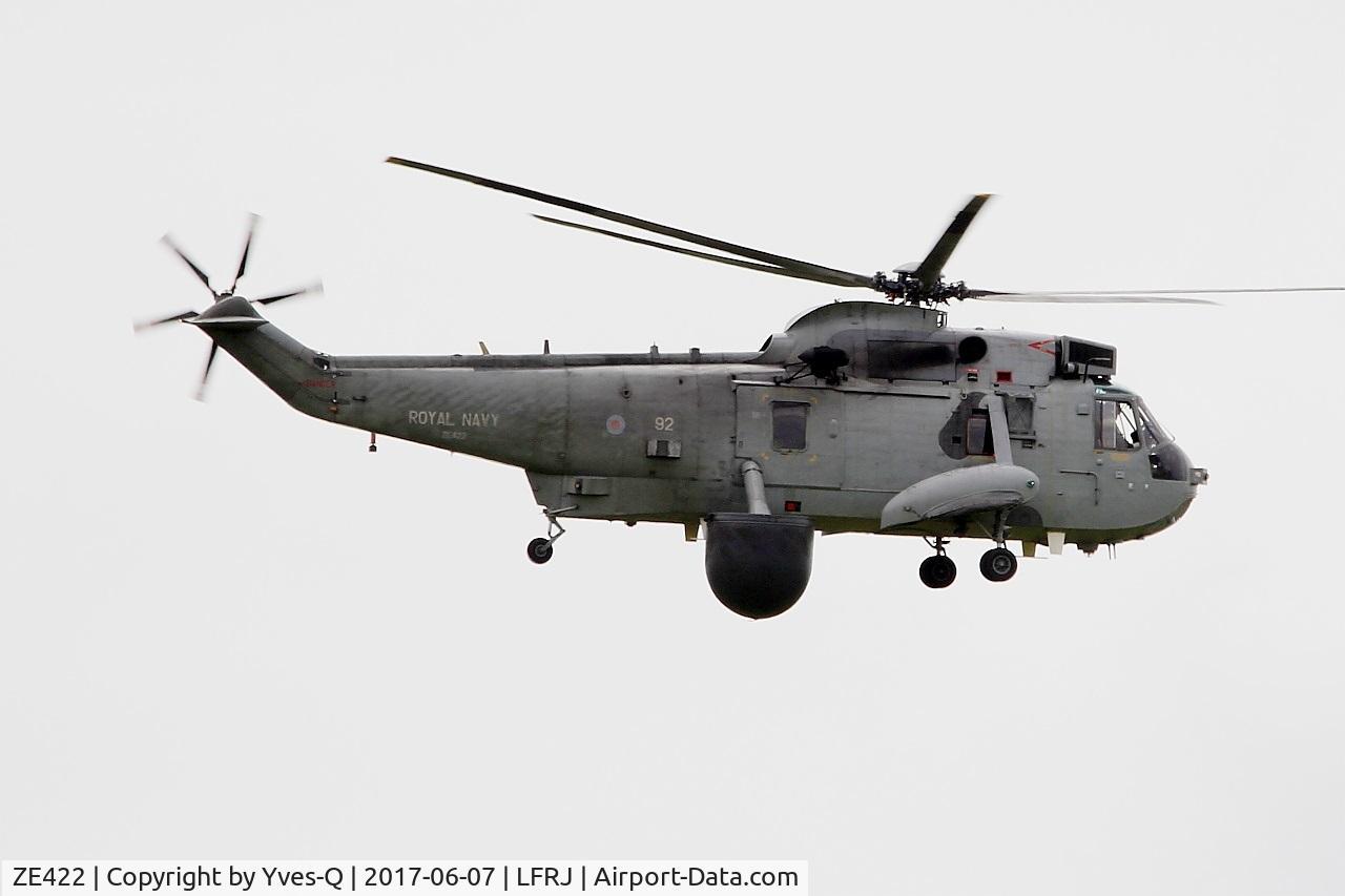 ZE422, 1986 Westland Sea King ASaC.7 C/N WA961, Westland Sea King ASaC.7, Take off, Landivisiau Naval Air Base (LFRJ) Tiger Meet 2017