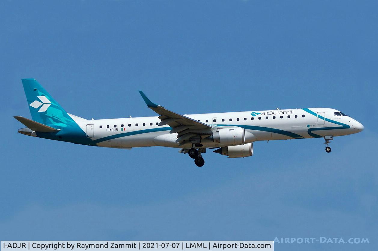 I-ADJR, 2012 Embraer 195LR (ERJ-190-200LR) C/N 19000595, Embraer 195LR I-ADJR Air Dolomiti