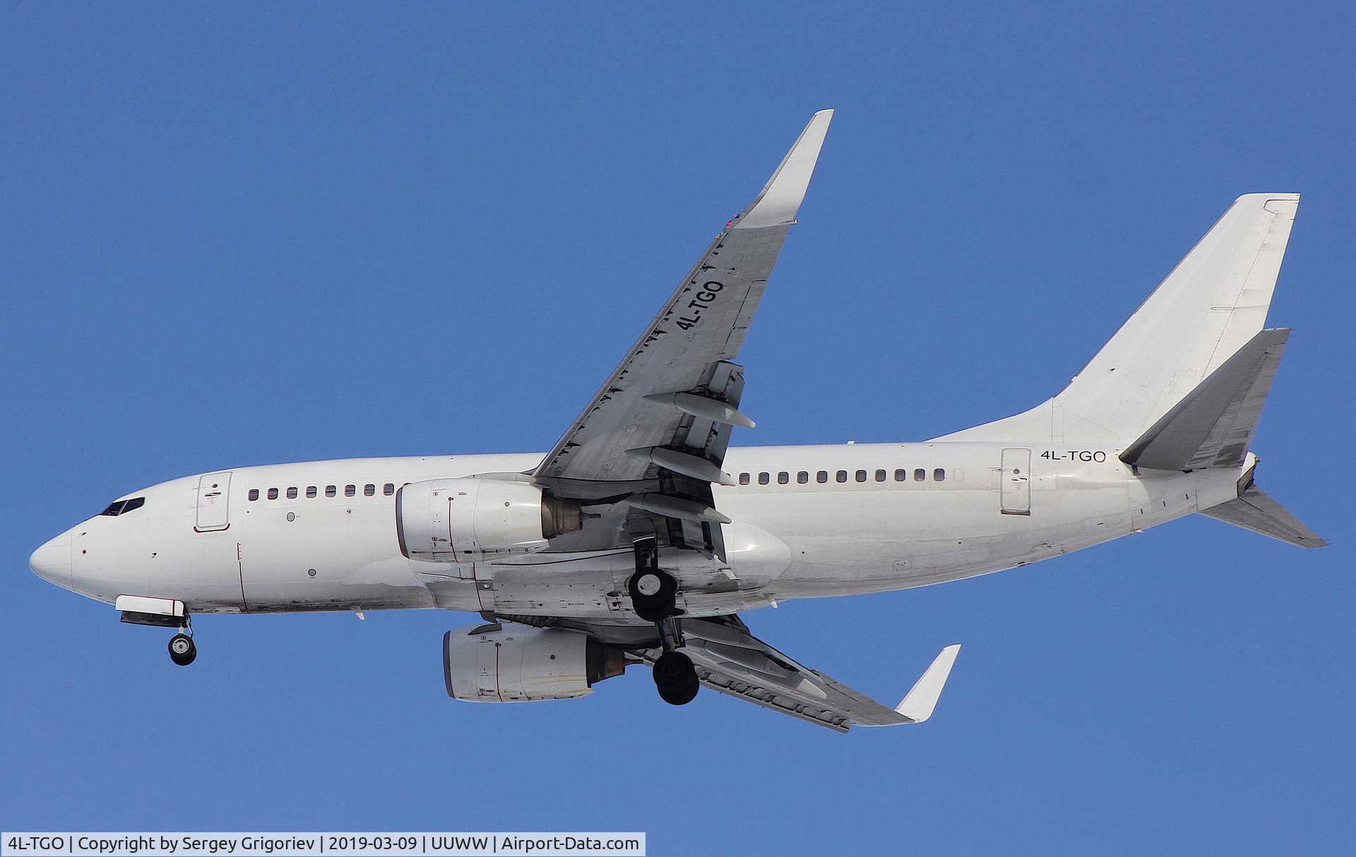 4L-TGO, 2008 Boeing 737-7CT C/N 35086, 4L-TGO B737 Airzena Georgian AL (all white)
09.03.2019 UUWW/VKO Vnukovo, Moscow, RF