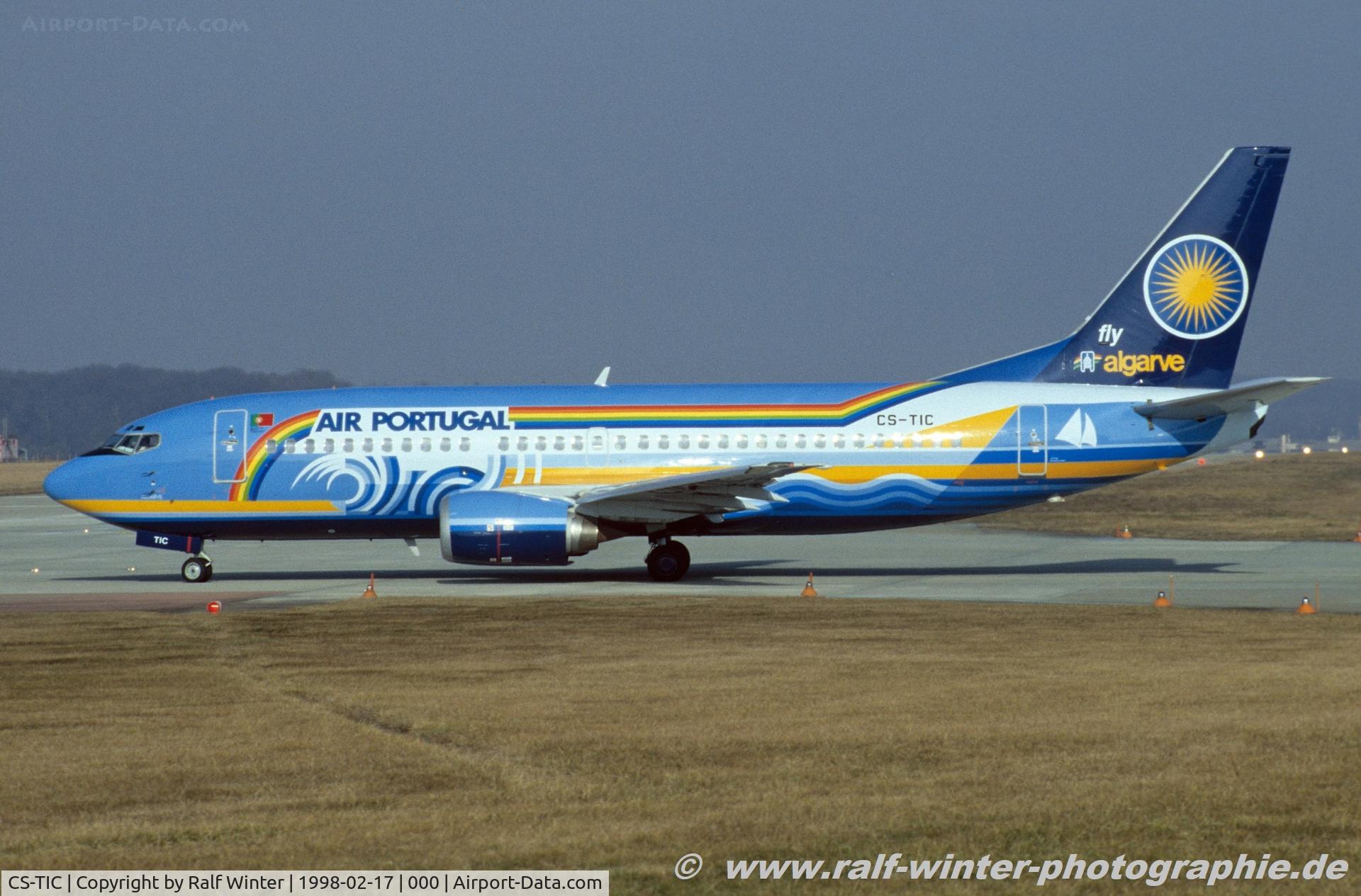 CS-TIC, 1989 Boeing 737-382 C/N 24366, Boeing 737-382 - TP TAP Air Portugal 'Algarve' 'Fly Algarve'' - 24366 - CS-TIC - 17.02.1998