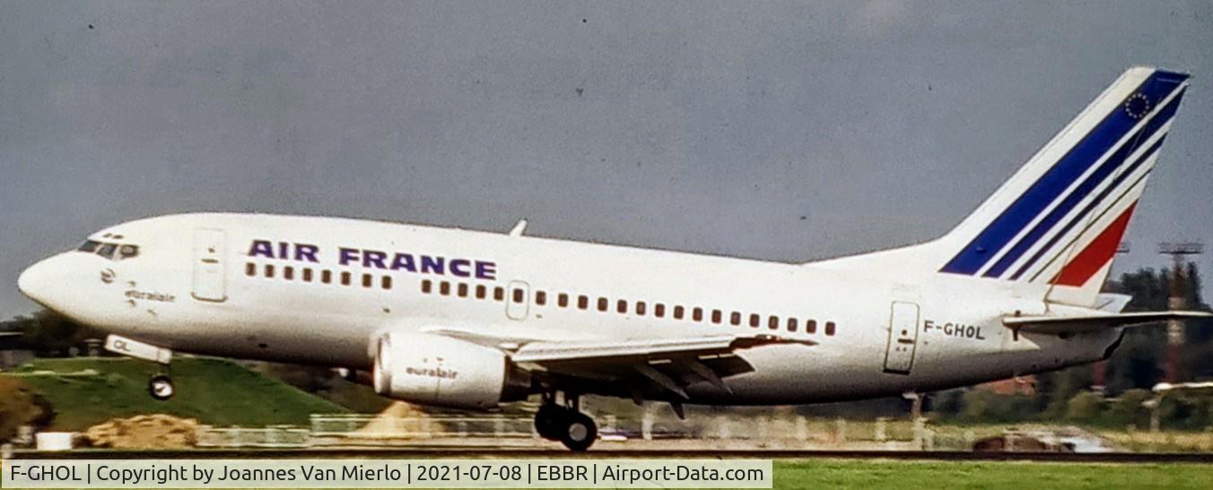 F-GHOL, 1990 Boeing 737-53C C/N 24825, Scan from slide