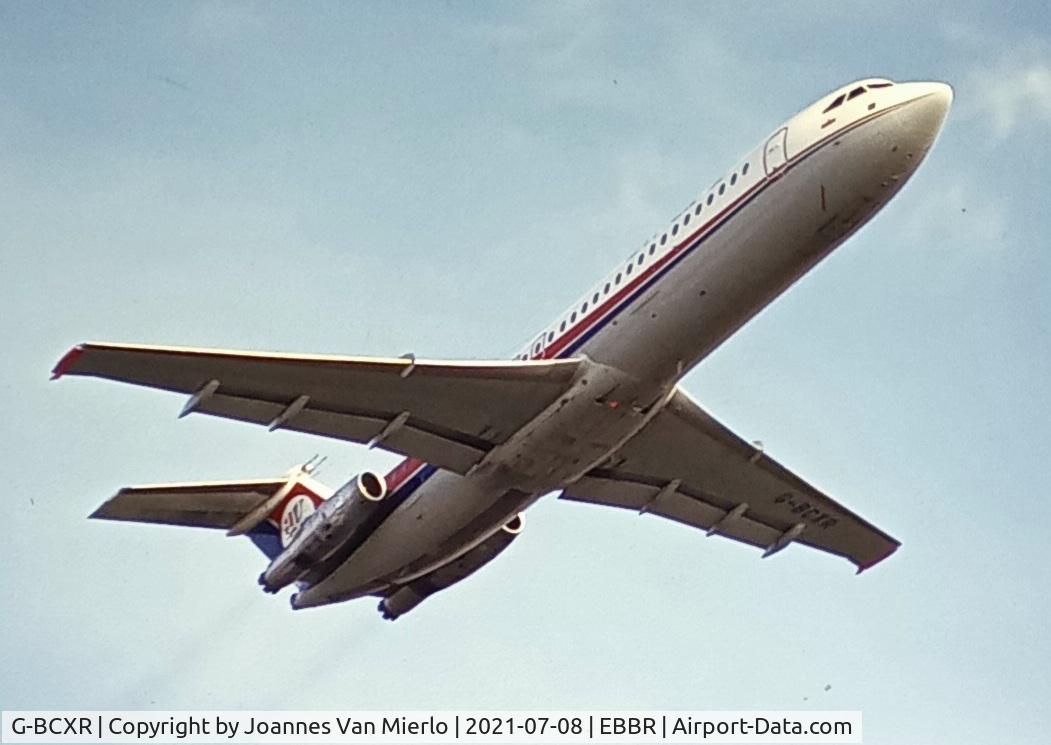 G-BCXR, 1970 BAC 111-517FE One-Eleven C/N BAC.198, scan from slide