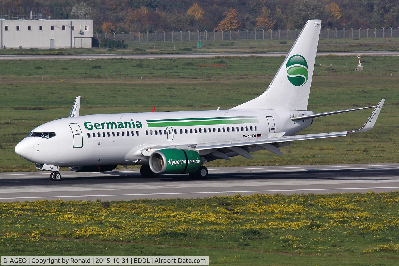 D-AGEO, 1997 Boeing 737-75B C/N 28101/17, at dus