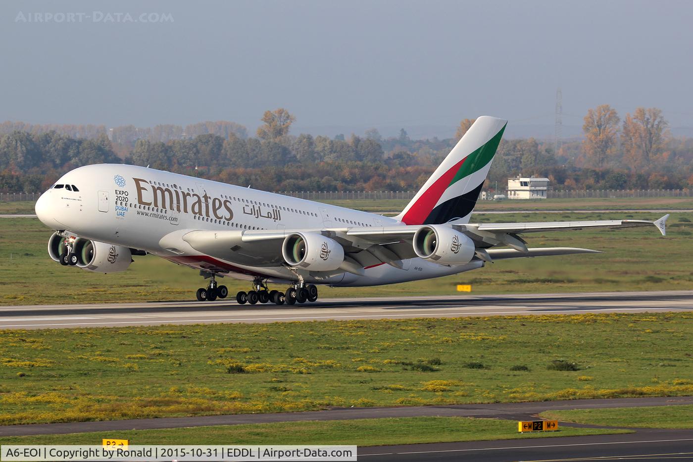 A6-EOI, 2014 Airbus A380-861 C/N 178, at dus