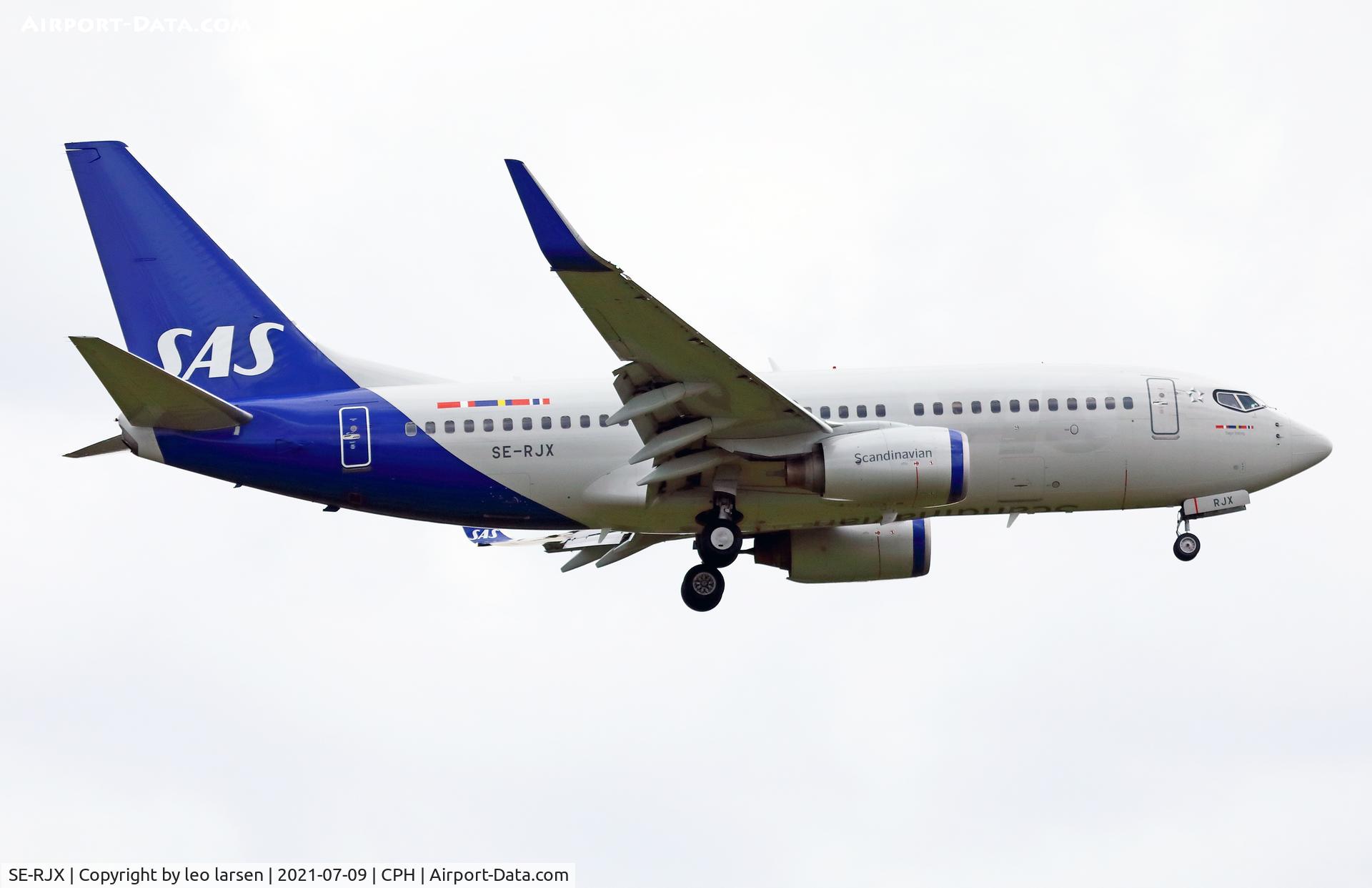 SE-RJX, 2007 Boeing 737-76N C/N 34754, Copenhagen 9.7.2021.L/D R-04L