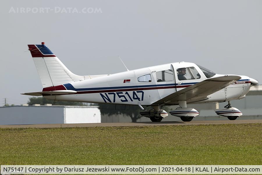 N75147, 1976 Piper PA-28-151 Cherokee Warrior C/N 28-7615258, Piper PA-28-151 Cherokee Warrior  C/N 28-7615258, N75147