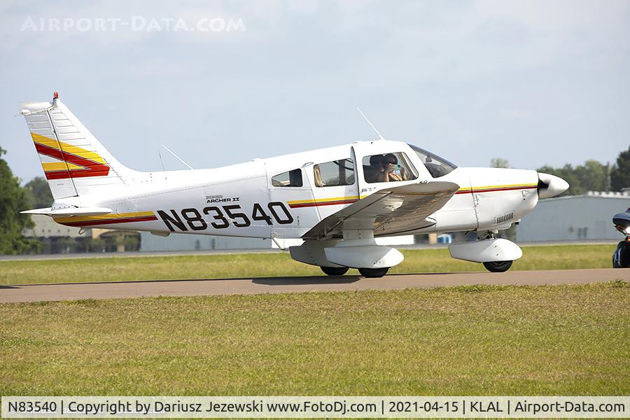 N83540, 1981 Piper PA-28-181 C/N 28-8190190, Piper PA-28-181 Archer  C/N 28-8190190, N83540