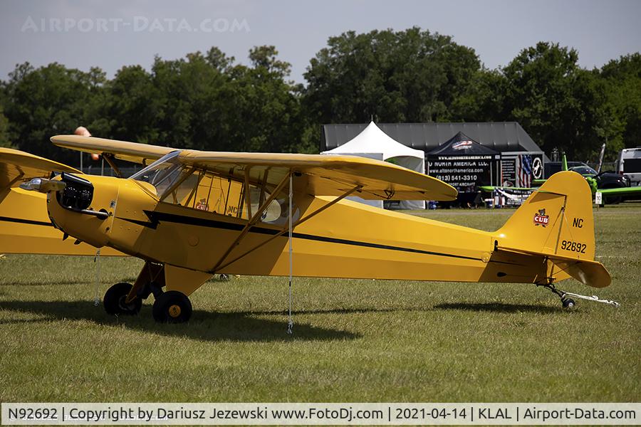 N92692, 1946 Piper J3C-65 Cub C/N 17033, Piper J3C-65 Cub  C/N 17033, NC92692