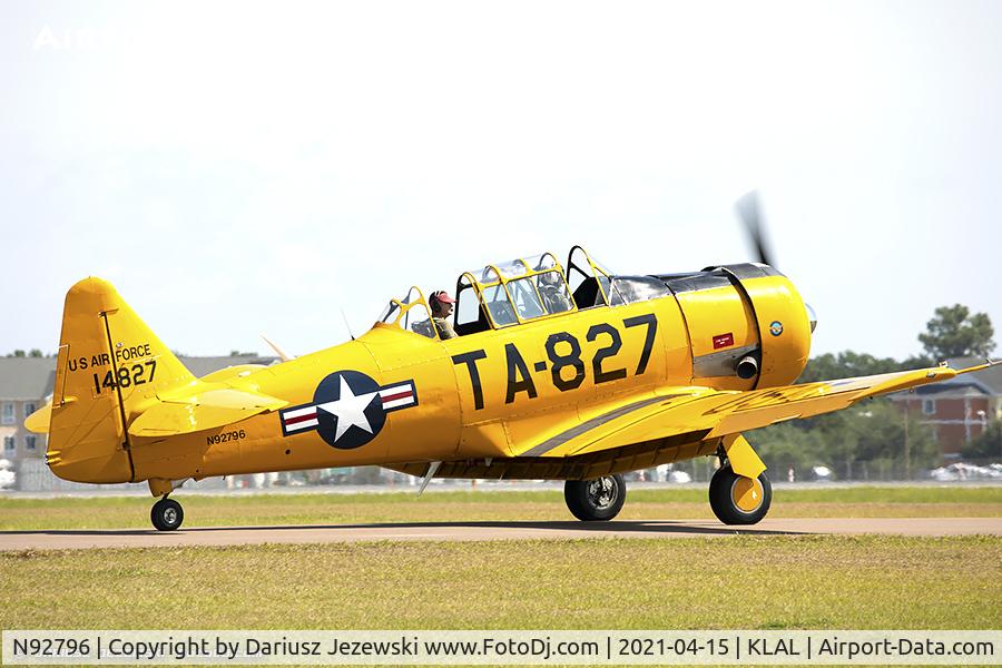 N92796, 1951 North American AT-6G Texan C/N 182-514 (51-14827), North American AT-6G Texan  C/N 182-514 (51-14827), N92796