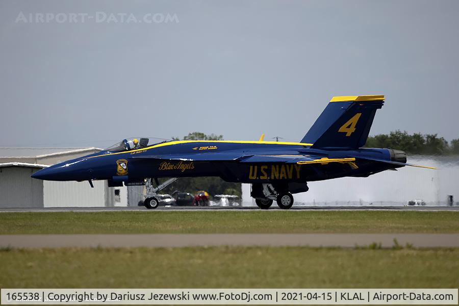 165538, Boeing F/A-18E Super Hornet C/N 1477/E011, F/A-18E Super Hornet 165538 C/N 1477 from Blue Angels Demo Team  NAS Pensacola, FL