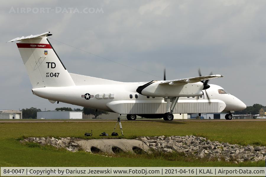 84-0047, 1986 De Havilland Canada E-9A (DHC-8-101) C/N 037, E-9A Widget 84-0047 TD from 82nd ATRS 53rd WG Tyndall AFB, FL