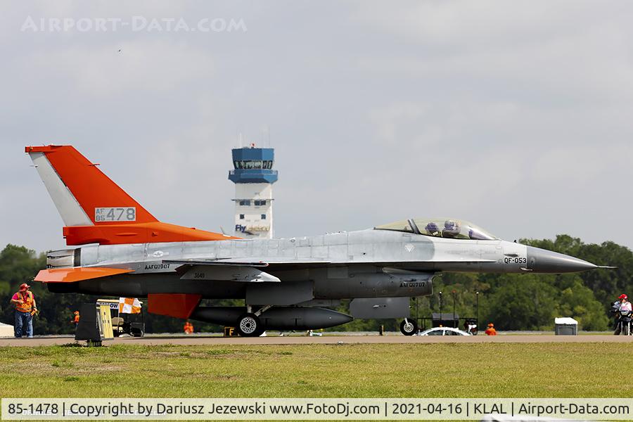 85-1478, 1985 General Dynamics F-16C Fighting Falcon C/N 5C-258, QF-16C  FSAT 85-1478 TD from  53 WEG Tyndall AFB, FL