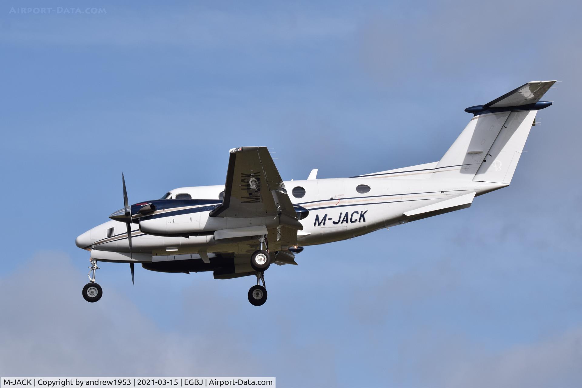 M-JACK, 2009 Hawker Beechcraft B200GT King Air C/N BY-94, M-JACK at Gloucestershire Airport.