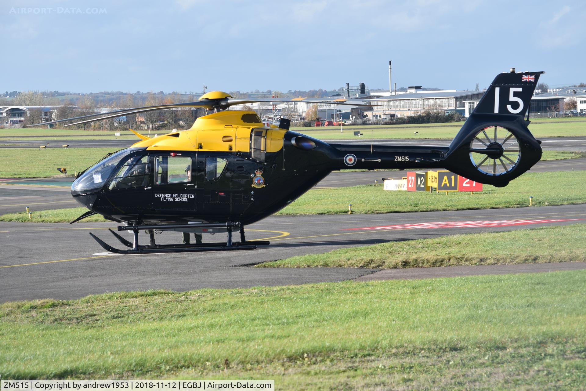 ZM515, 2017 Airbus Helicopters Juno HT.1 (EC-135T-3H) C/N 2015, ZM515 at Gloucestershire Airport.