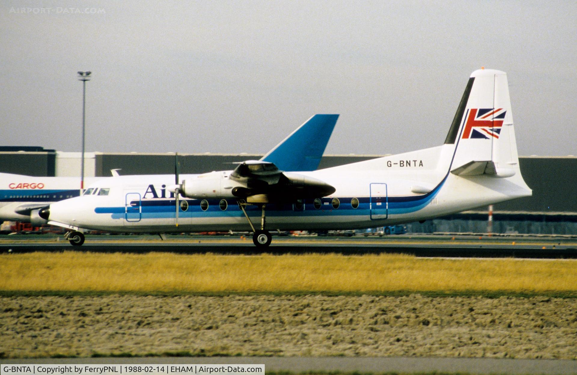 G-BNTA, 1969 Fokker F.27-600 Friendship C/N 10394, Departure of Air UK Fk27