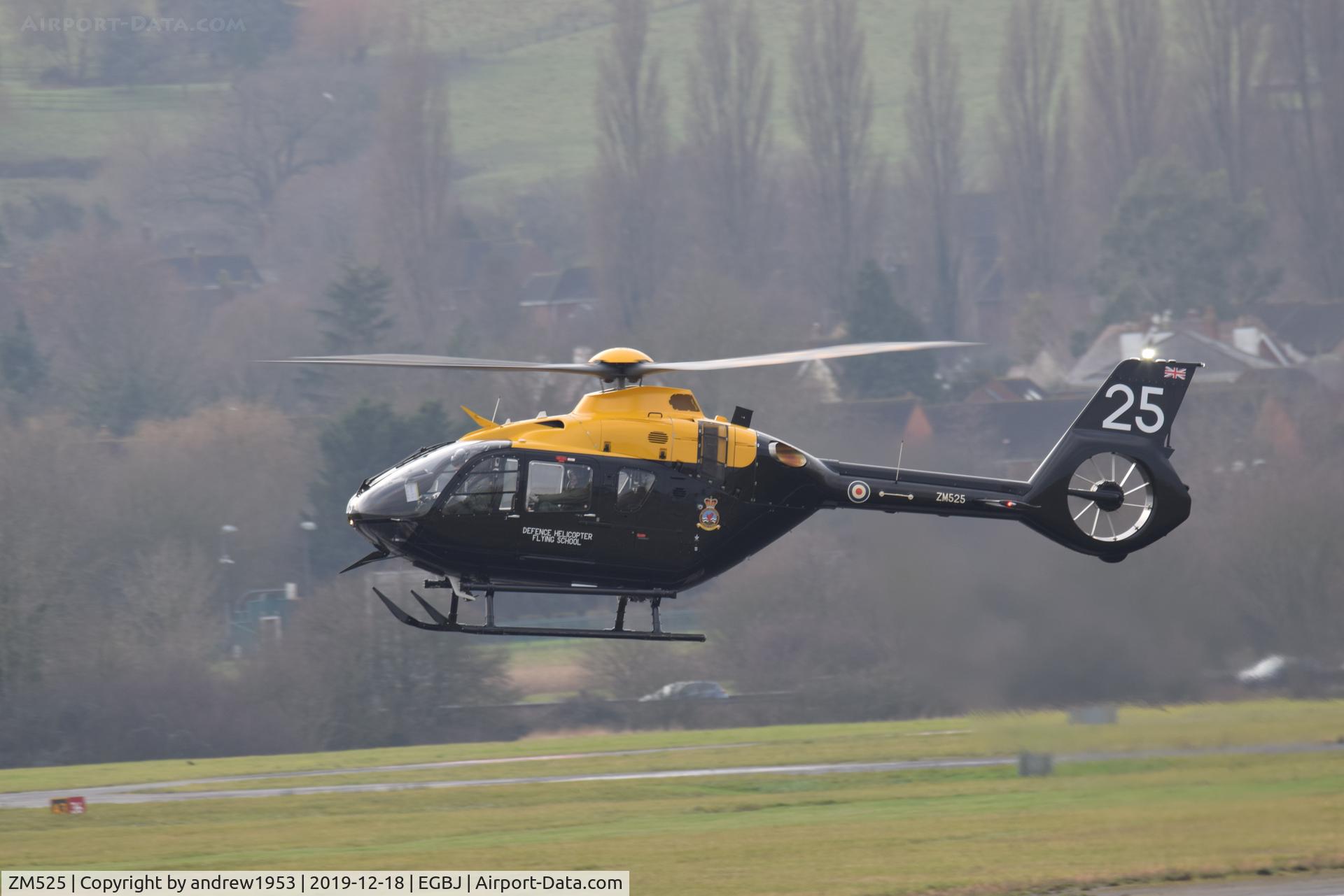 ZM525, 2017 Airbus Helicopters Juno HT.1 (EC-135T-3H) C/N 2031, ZM525 at Gloucestershire Airport.