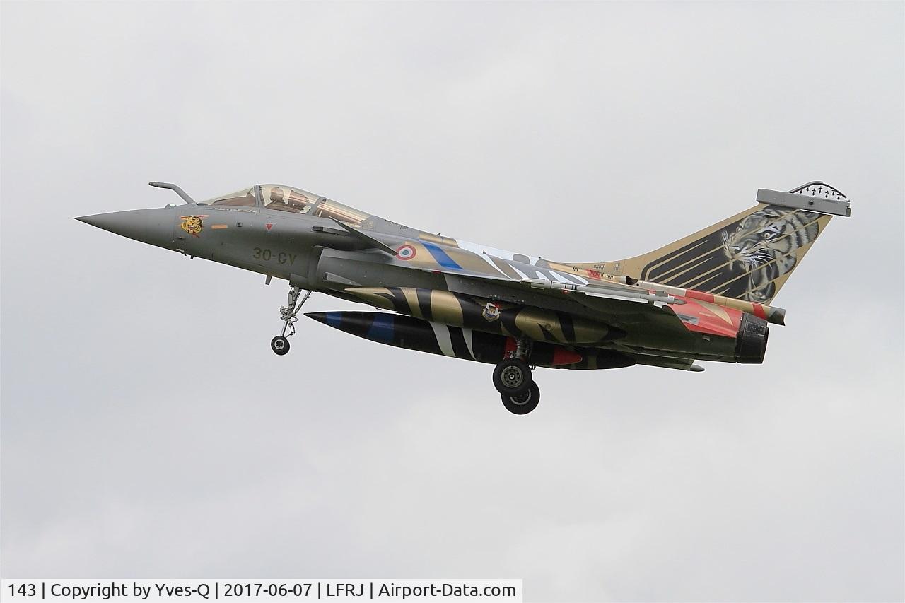143, 2013 Dassault Rafale C C/N 143, Dassault Rafale C, On final rwy 26, Landivisiau Naval Air Base (LFRJ) Tiger Meet 2017