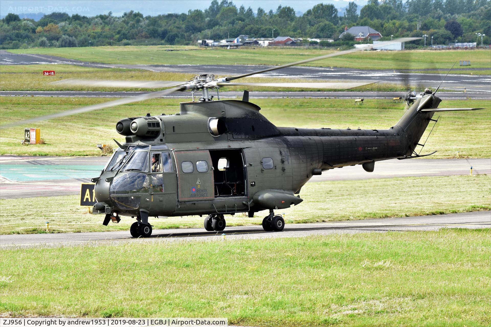 ZJ956, Aerospatiale Puma HC.2 C/N 1374, ZJ956 at Gloucestershire Airport.