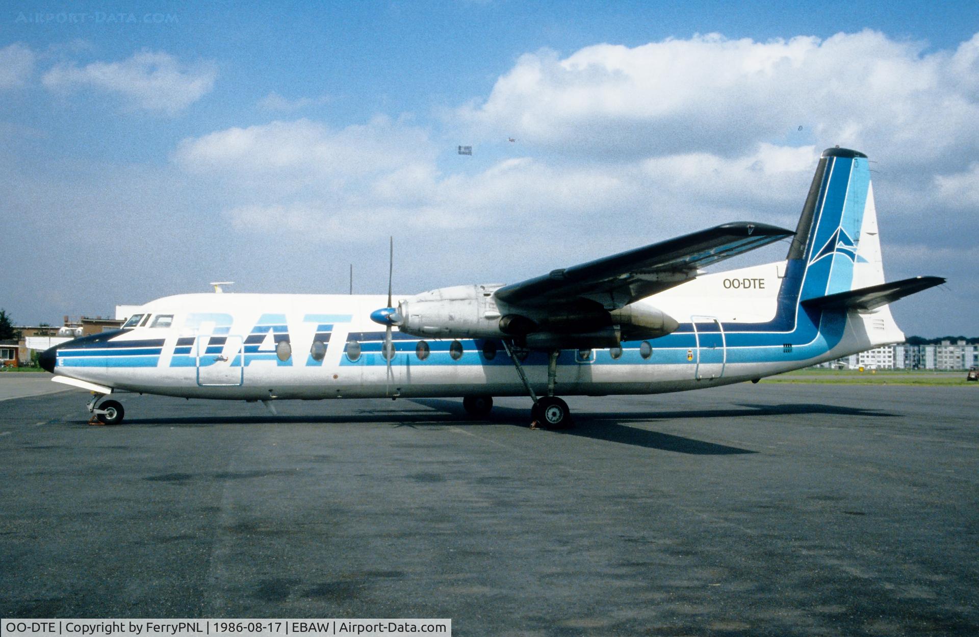 OO-DTE, 1967 Fairchild Hiller FH-227B C/N 534, DAT FH227